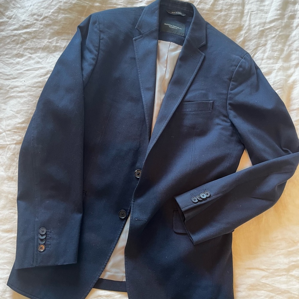 Banana Republic Blue Sport Coat Modern Tailoring